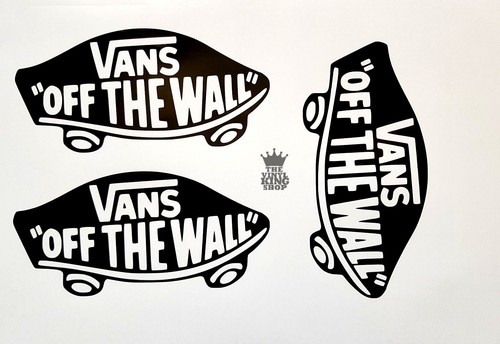3 x Vans Off The Wall Vinyl Decal Stickers Skateboard Clothing Ski Skate  Car | eBay
