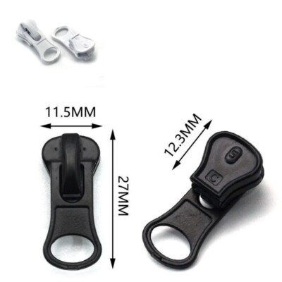 Stück Reißverschluss Reparatur Zipper Schieber Metall 5mm 0,5cm 15 Farbe