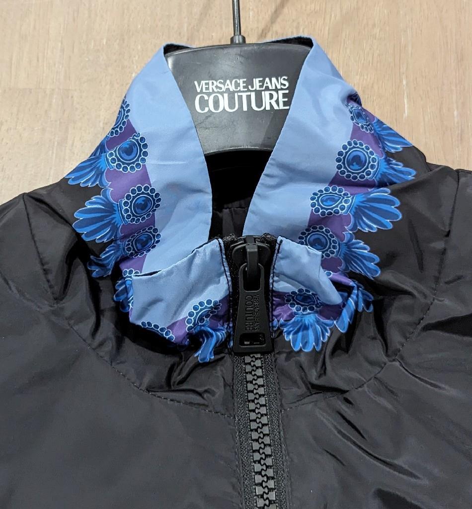 $550 Mens Versace Jeans Couture 50D Placed Animalier Track Jacket