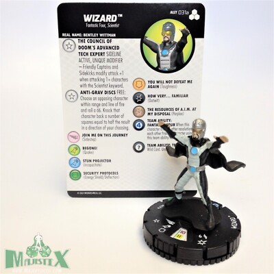 Heroclix Fantastic Four: Future Foundation set Wizard #031a Uncommon w/card!