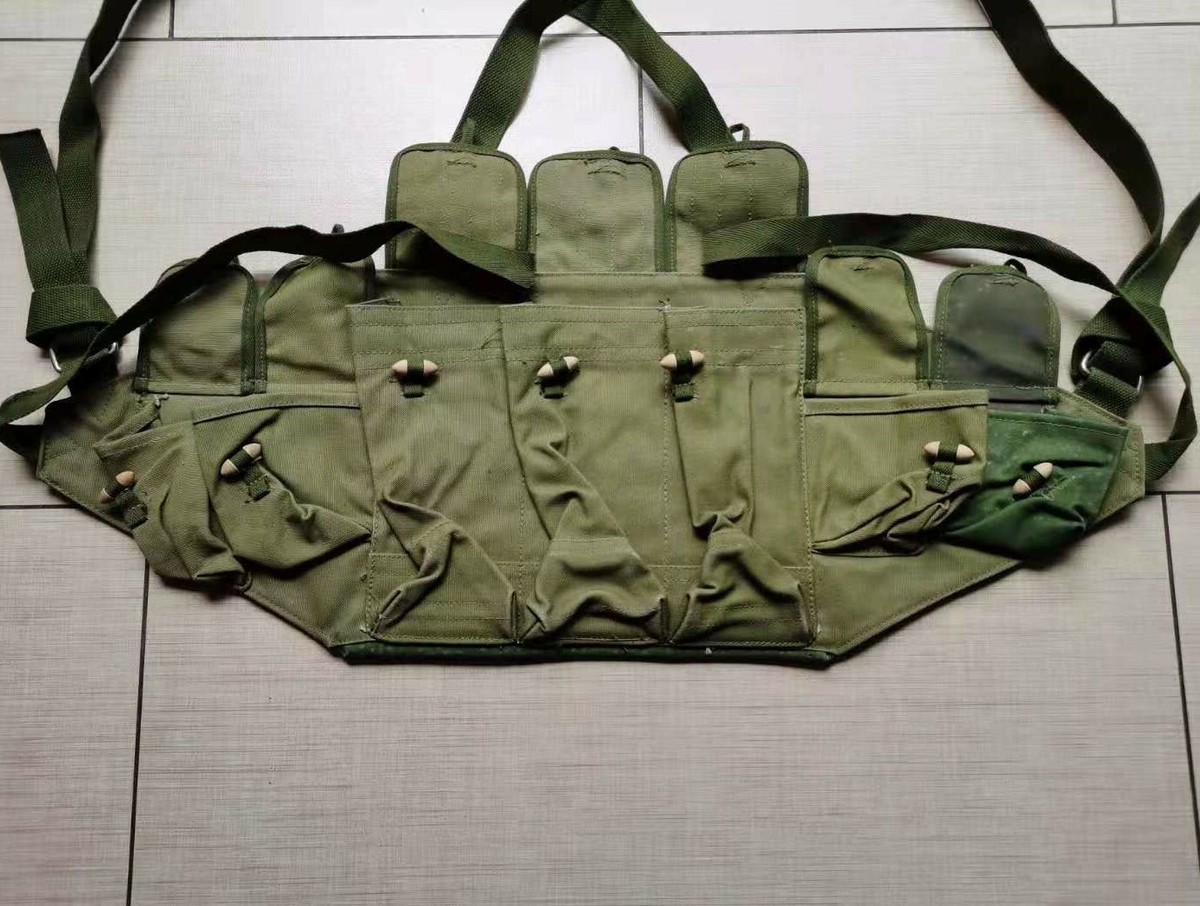 Original Chinese Vietnam War Type 56 7.62 30 Rounds Chest Rig Ammo
