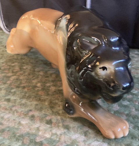 Robinson Ransbottom Prowling Lion Pottery Figure 19” - Picture 2 of 12