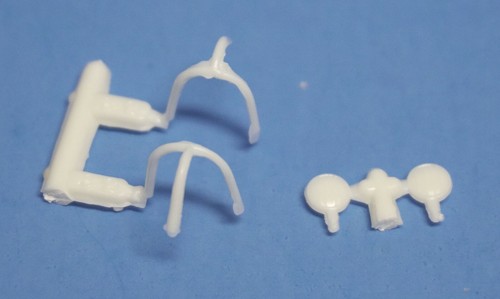 MPC Van Body Option Parts, Front-Rear Spoiler, Air Dam w/Fog & Spot lights 1/25 - Picture 6 of 8
