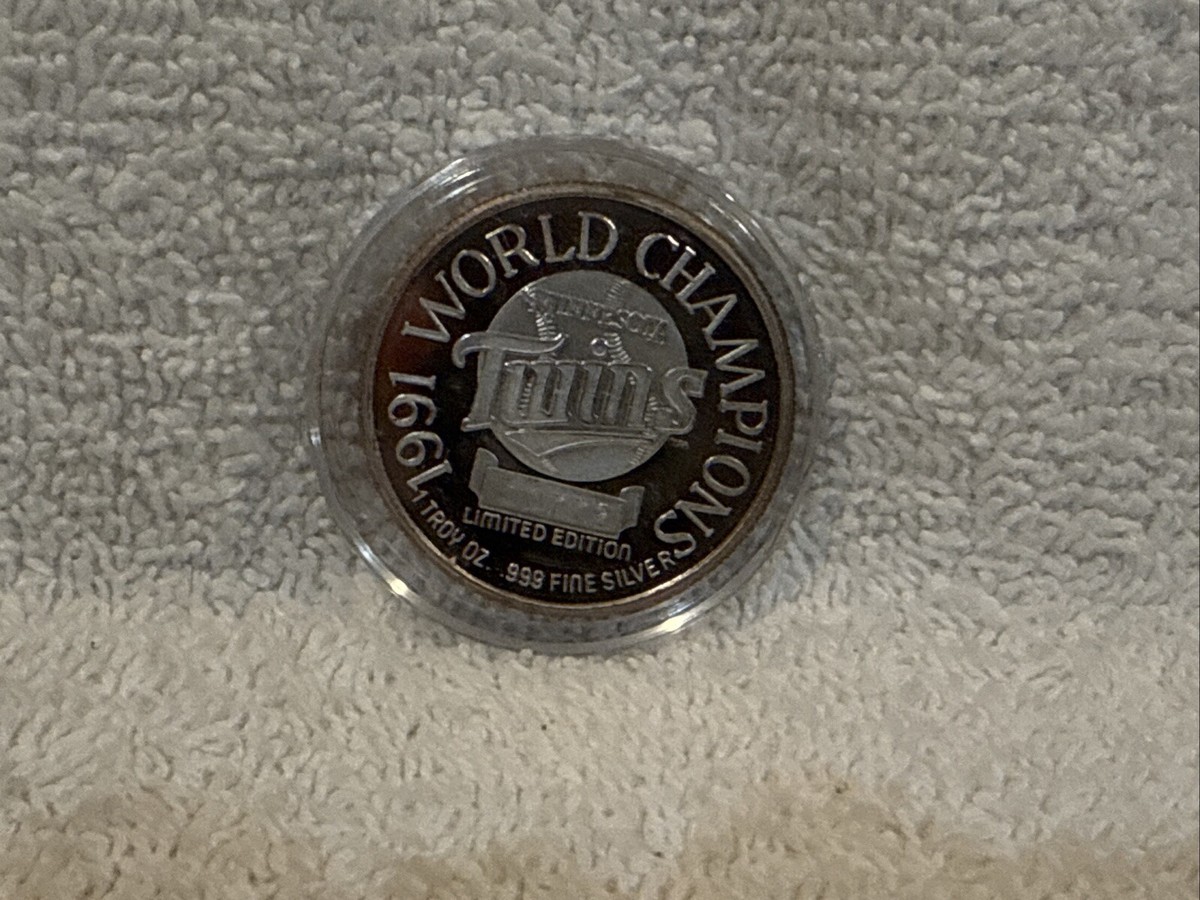 VERY RARE Minnesota Twins 1991 World Champions 1 Troy Ounce
