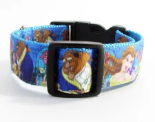 Beauty dog collar handmade adjustable buckle 1" or 5/8"wide or leash