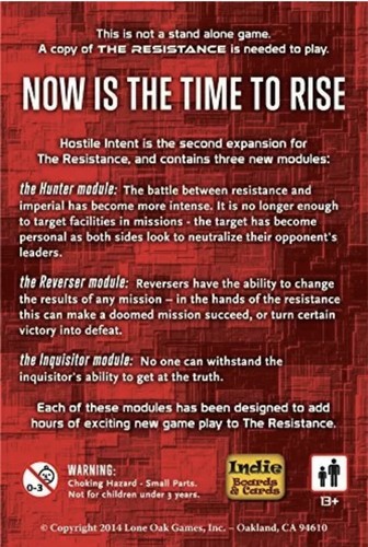 The Resistance Card Game: Hidden Agenda & Hostile Intent Expansions! - BRAND NEW - 第 6/6 張圖片