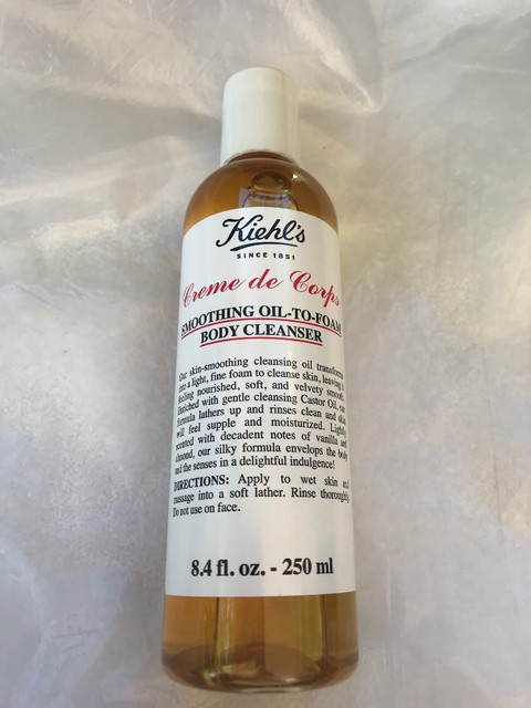 kiehl's smoothing oil to foam body cleanser