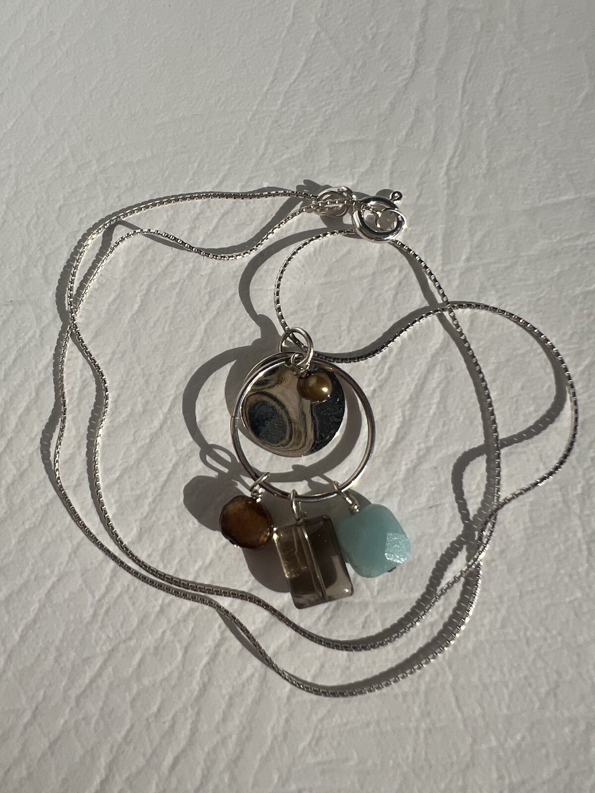 Circular Multicolor Dangle Pendant 925 Sterling S… - image 3