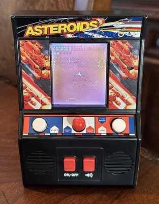 Asteroids Arcade Mini Handheld Tabletop Game Electronic Tested & Works Atari