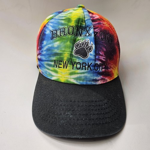 Bronx Zoo New York City Youth Tie Dye Hat NYC Paw Adjustable Kids Jacobson P0a
