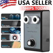 Dual Plug Car Spark Plug Tester Diagnostic Ignition Analyzer Tool Kit AC100-240V