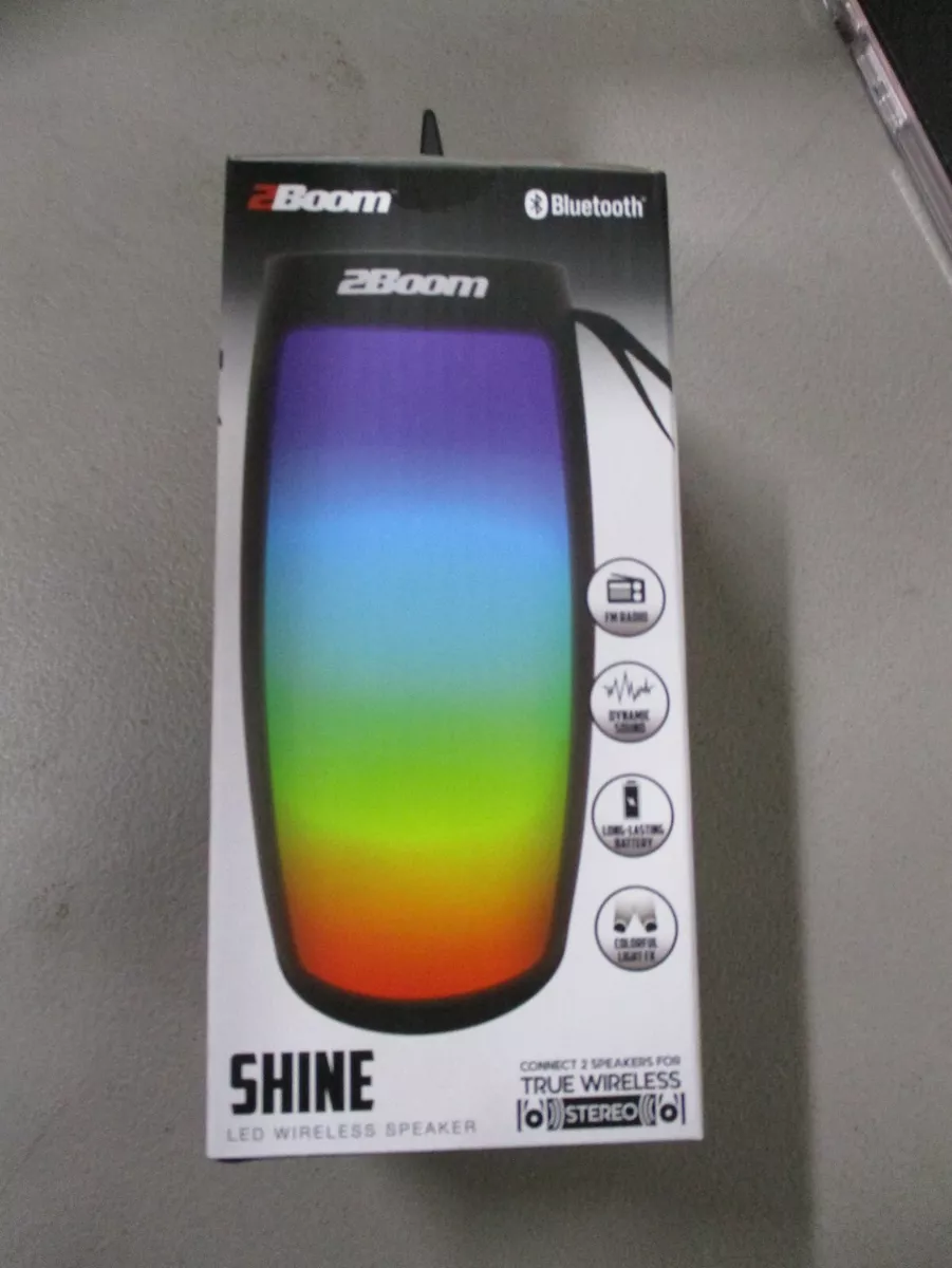 2BOOM Shine LED Wireless Speaker Bluetooth