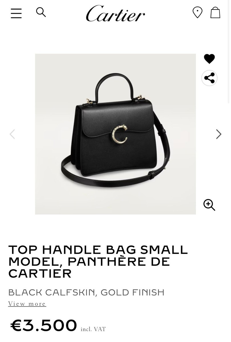 Cartier★トップハンドルバッグ スモール PANTHERE DE CARTIER★ CRL1002327 - Panthère de Cartier mini top handle - Dark