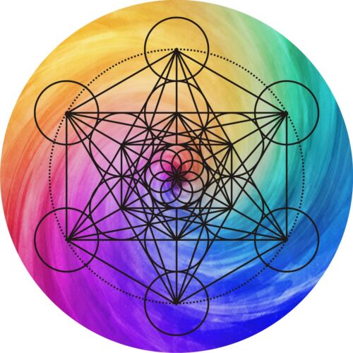 Metatrons Cube II Geometry Grid 5" Metaphysical Reike healing crystal grid - Picture 2 of 26
