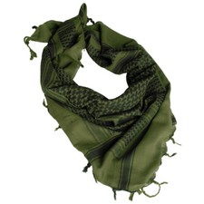 MILITARY SHEMAGH TACTICAL ARMY SCARF PATROL SHERMAG COMBAT KEFFIYEH OLIVE BLACK