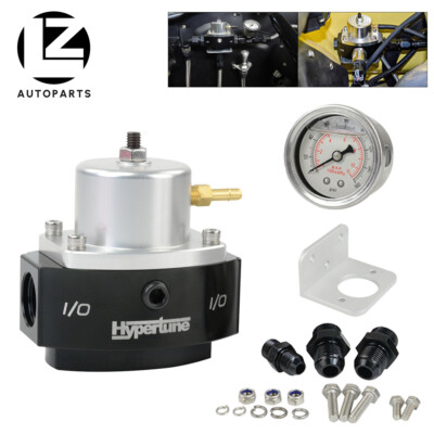 Return Bypass Adjustable Fuel Pressure Regulator Kit With Gauge EFI Kit ...
