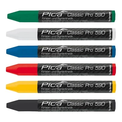Pica Försterkreide PRO 12x120 mm oder 11x110mm ECO Signierkreide Kreidehalter