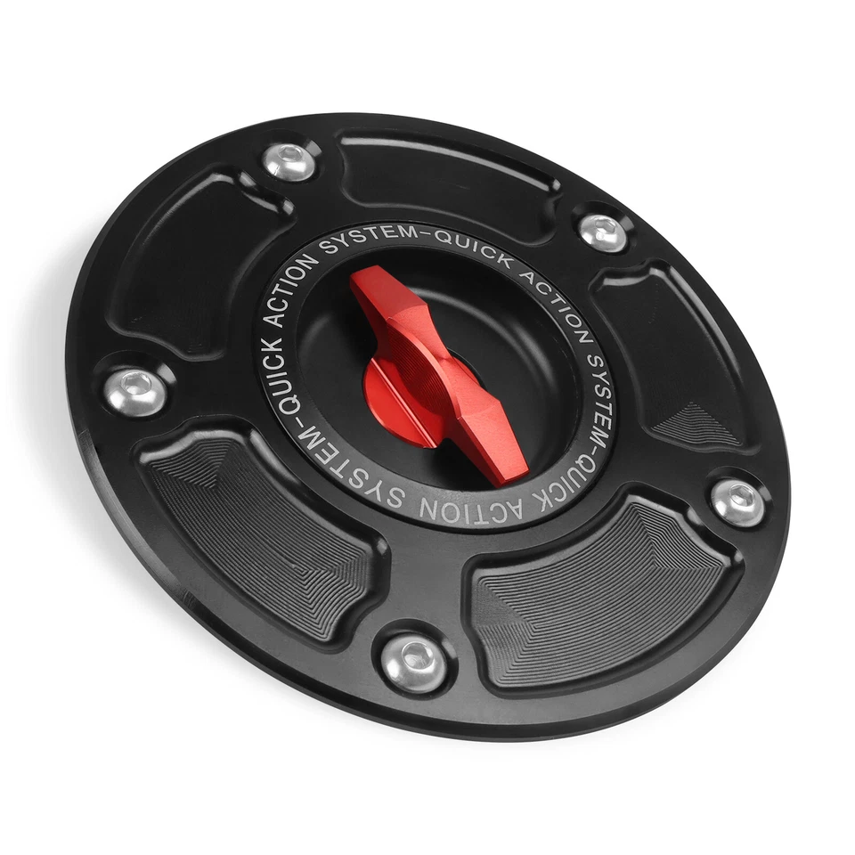 Cubierta de tapa de tanque de gasolina de combustible CNC sin llave para Suzuki GSX-R 600 GSX-R 750 2004-2018 Foto 3 de 4