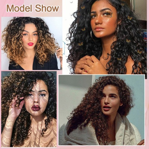 100% Real Natural Deep Curly Water Wave Crochet Braids as Human Hair Extensions - Picture 11 of 45