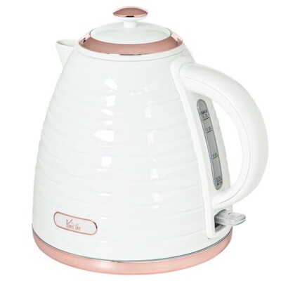 Rose Gold Cordless Teapot Tower Cavaletto Pyramid Kettle Grey Rose - Main Image