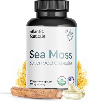 #ad Atlantic Naturals Sea Moss Superfood Capsules 120 Ocean Sea Moss Capsules $29.99