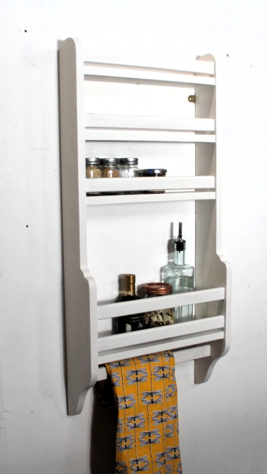 Spice Rack Kitchen Wall Shelf Storage Unit Rustic Shelf 19 Colours 3 Sizes
Opens in a new window or 