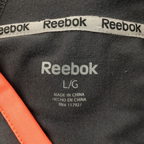 Reebok Hoodie Sweatshirt Womens Large Gray Fleece Lined Long Sleeve Front Pocket - Picture 17 of 21