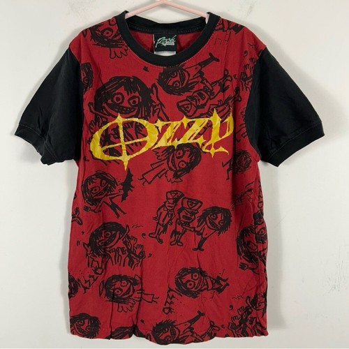❤️ rock the house OZZY Kids Red and Black Graphic T-Shirt M - Picture 2 of 8