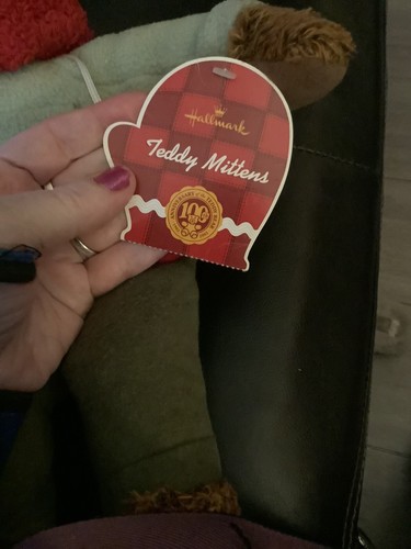 Hallmark Teddy Mittens 100th Anniversary for Teddy Bears 1902-2002 - Picture 3 of 11