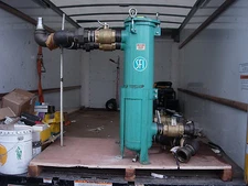 SUPERIOR DUAL FILTER SYSTEM WITH 3" BRASS BALL VALVES (USED)