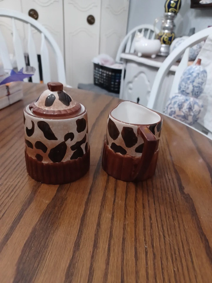 Crema y azucarero Roscher Wild Thing con estampado animal con tapa    Foto 2 de 4