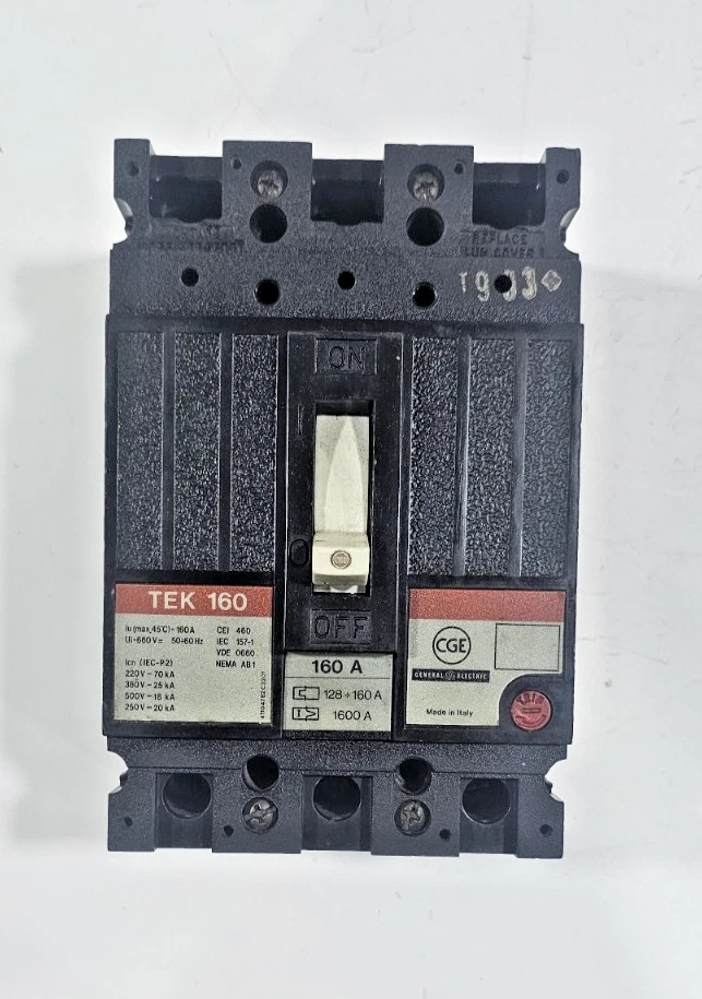 GENERAL ELECTRIC TEK 160 Used Working Power Distribution Circuit Breaker