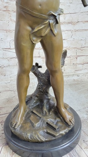 Bronzeskulptur Heißguss signiert Original Zhang Akt Mann Wachsausschmelzmethode - Bild 8 von 10