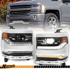 LED Headlights Assembly For Chevy Silverado 1...