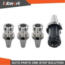 Labwork 4pcs CAT40 ER32 Tool Holder Set with 1 Long 3 Short Chucks