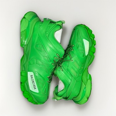 Balenciaga Track Green Lace Up Low Top Men's Sneakers Athletic