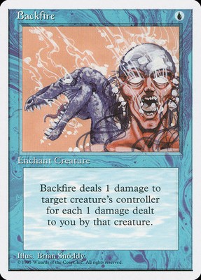 Backfire [Fourth Edition] Magic MTG