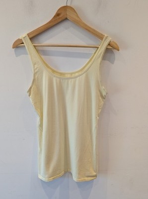Primark Women s Yellow Tank Top Size M Stretch Vest Sleeveless Basic Casual VGC 