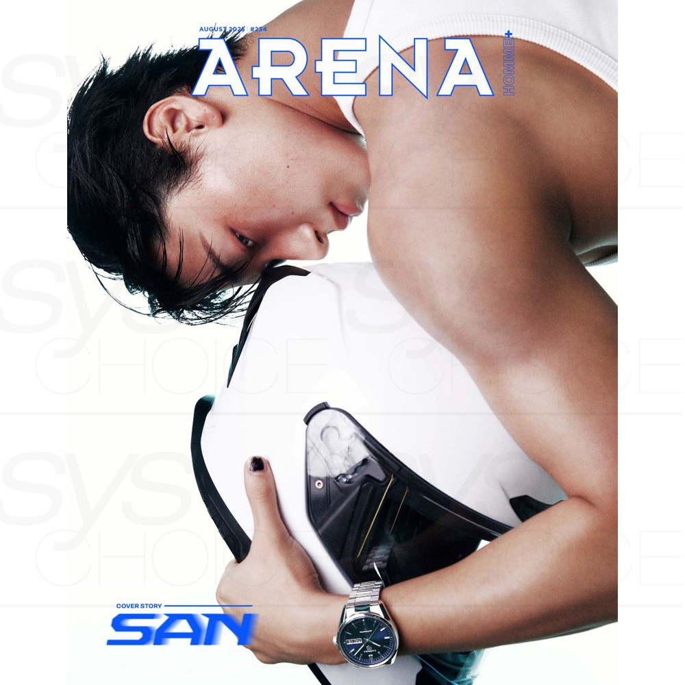 ATEEZ SAN ARENA HOMME+ KOREA Magazine August 2025 Issue + Tracking