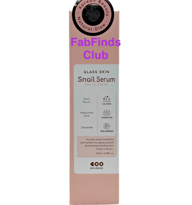 Korean Dearboo Glass Skin Snail Serum K Beauty Hydration Luminous Skin