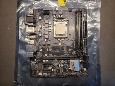 ASROCK B460M-HDV Motherboard + Core i3-10100F CPU + 8GB RAM - No IO Shield