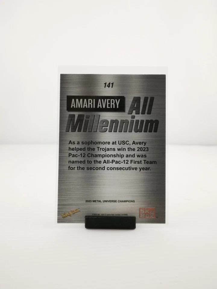 2023 Skybox Metal Universe All-Millennium #141 Amari Avery USC Trojans LPGA - Image 3 of 3