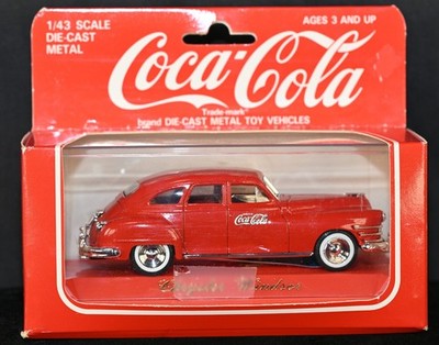 Chrysler Windsor Red Sedan Coka-Cola 1:43 Diecast Solido Made in France in box