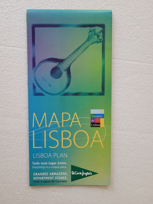 Lisboa, Lisbon, Portugal - pocket map, new, places to visit