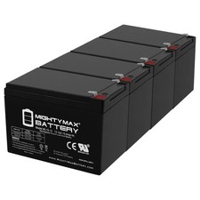 Mighty Max ML15-12 12V 15AH F2 Battery Replaces E-Bike Boreem - 4 Pack