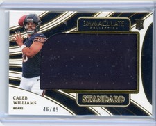 Caleb Williams Rookie 2024 Panini Immaculate Standard Jumbo /49 #SJ-CWS Bears