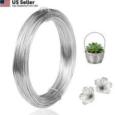 18 Gauge Craft Wire, 99 Feet 1mm Floral Wire Bendable for Jewelry Silver