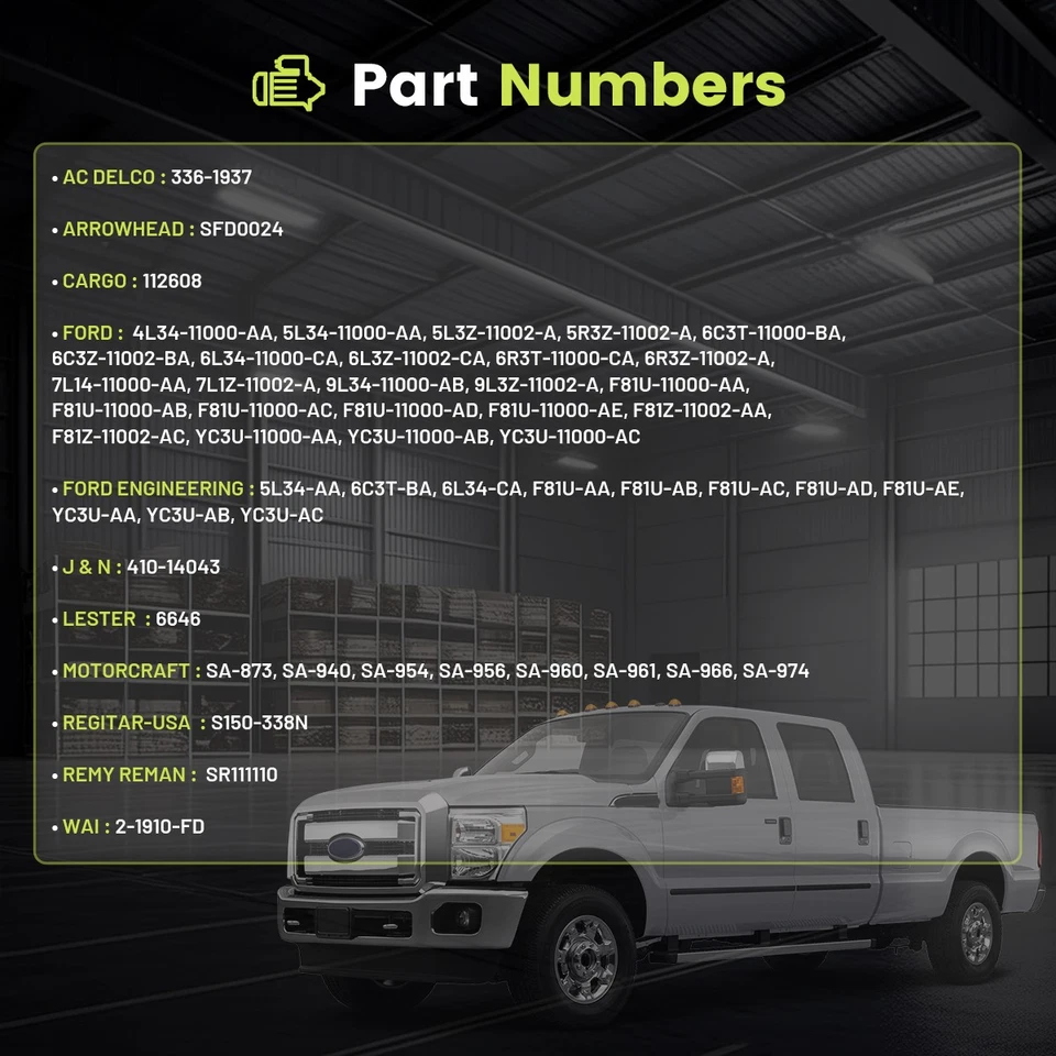 Starter For Ford F150 4.6 5.4 1999-2010 F250 1999-2009 6646 6C3T-11000BA SFD0024 Foto 3 de 4