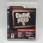 Guitar Hero 5 (Sony PlayStation 3 PS3 2009) Video Game Complete w/ Manual Tested