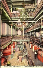 Vintage Postcard Central Portion Brew House Anheuser Busch Beer St Louis MO Y1
